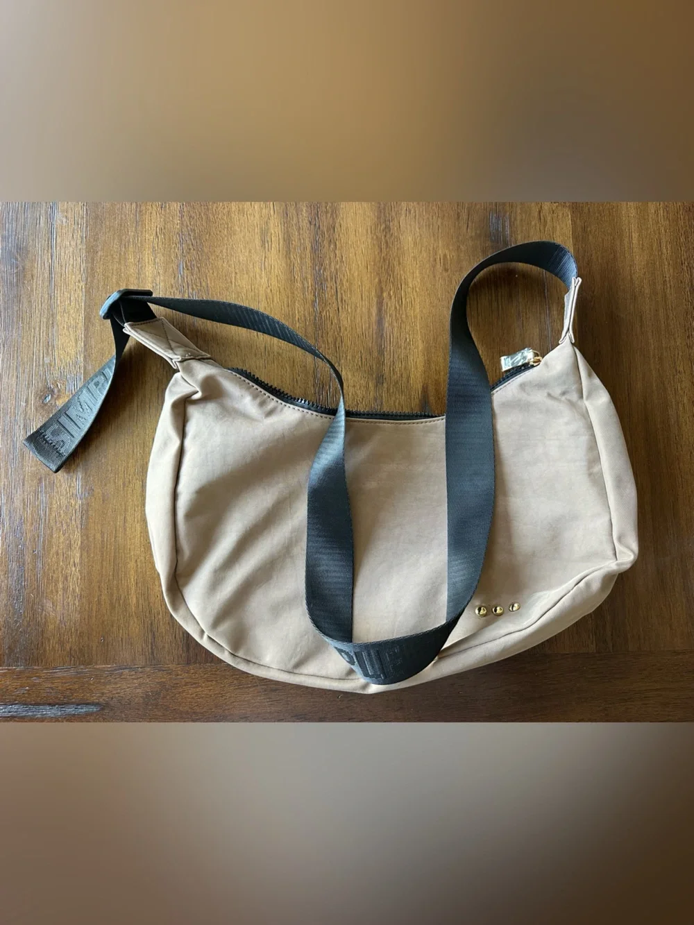 Pretty Simple Taupe Cross Body Bag - Picture 5 of 7